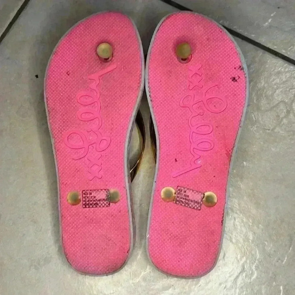 Lilly Pulitzer thing sandals size 5/6 - Picture 6 of 7